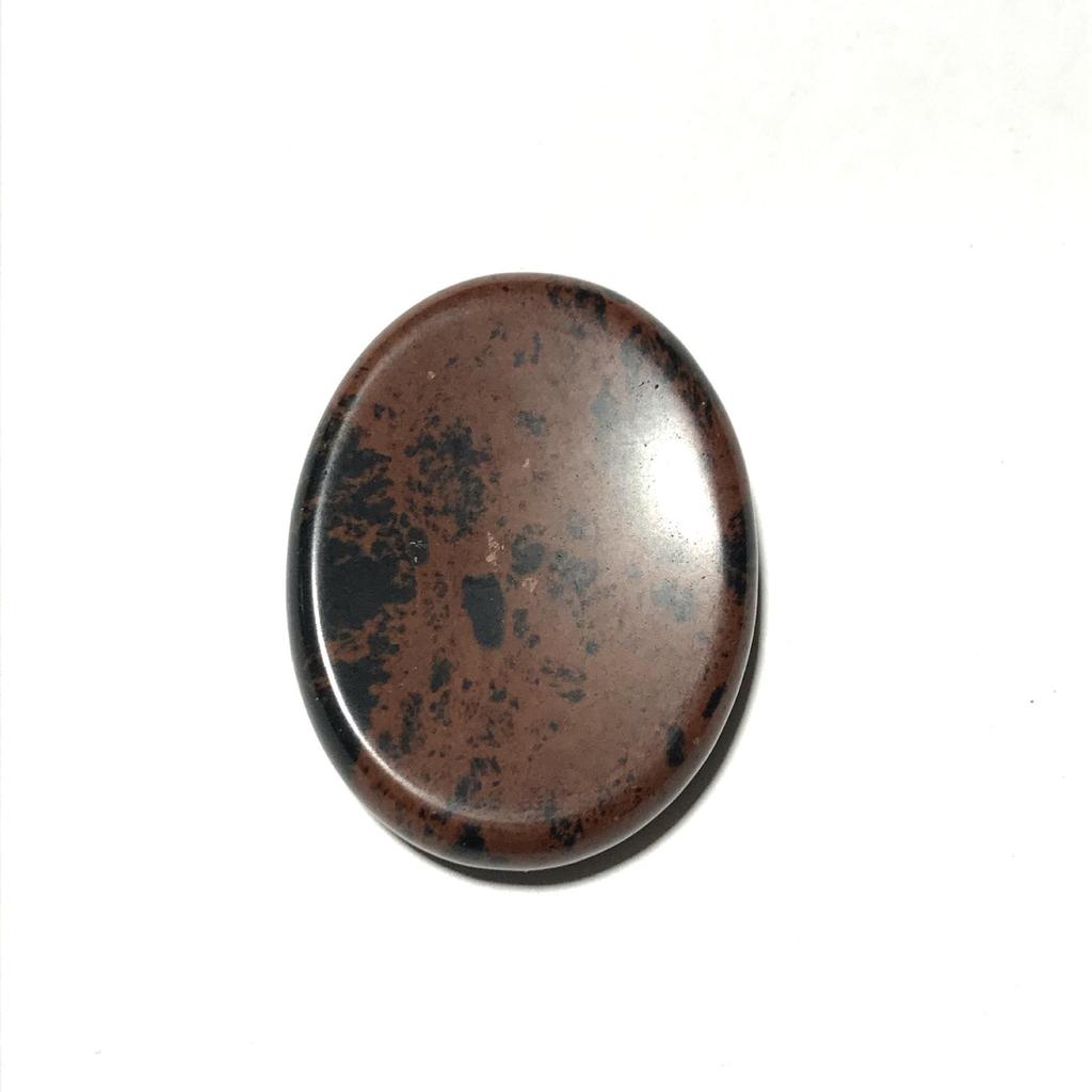 Pietra Portafortuna in Quarzo Rosa da Premere sul Palmo, 35x45mm Pietra Naturale Massaggiatore per il Pollice.