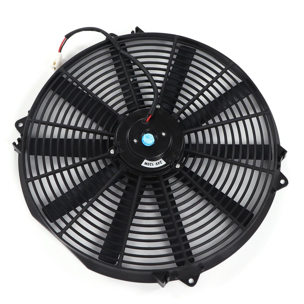 16in Universal Slim Fan Push Pull Electric Radiator Cooling Fan 24V 120W for Car Truck RV