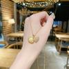 Elegant Oyster Necklace Unique Clavicle Chain New Peach Heart Pearl Necklace  Evening Party