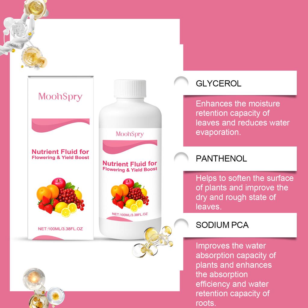 100ml Soluzione Nutriente per Fiori per Piantagione e Sviluppo dei Frutti Fertilizzante Orticolturale Promuove la Fioritura e la Crescita delle Piante