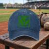 Exquisite Veganism Logo Washed Baseball Cap Adjustable Buckle Design Lightweight And Breathable AllSeason Unisex Suitable f