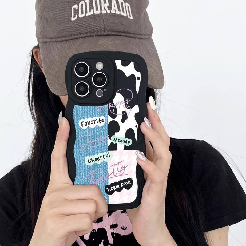 Kształt fali miękkie etui TPU do Infinix HOT 30 OPPO A57 4G Vivo Y35 Y02 Redmi Note 12 Pro Note 11 Realme C55 C53 IPhone Samsung S23 Ultra A23 A13 okładka