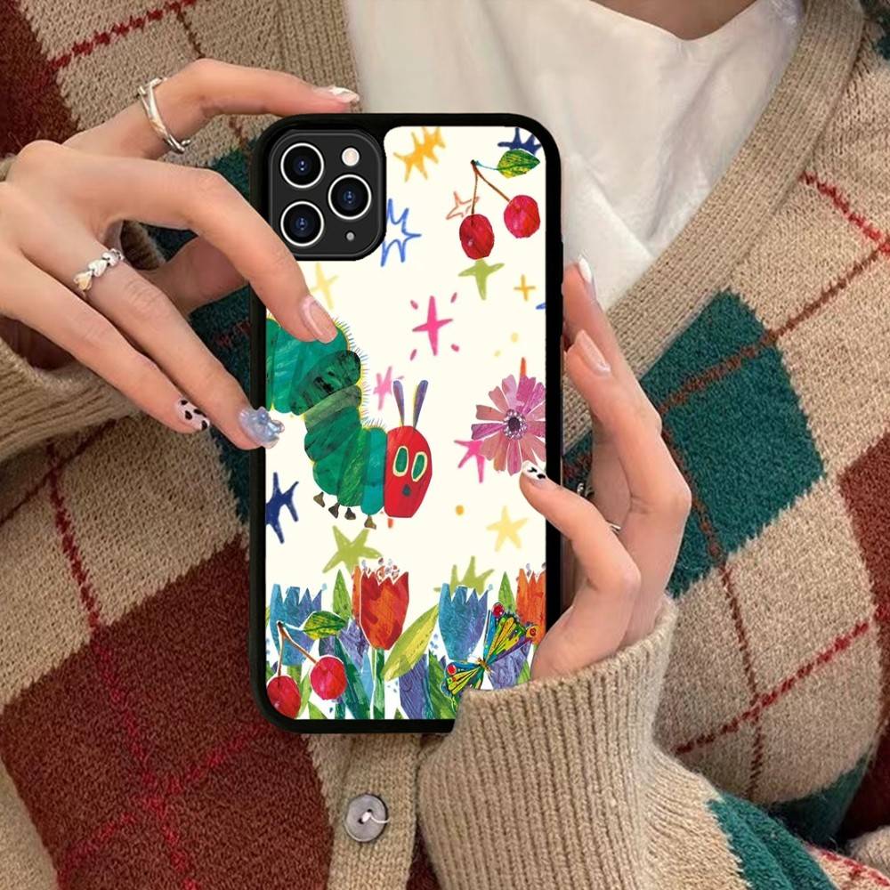 The Very Hungry Caterpillar For IPhone 17 16 15 14 13 Pro 12 11 Pro Max Hard PC+TPU Phone Cases Back Cover