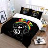 "Rainbow Punk Bear Decor Set" Bedding Set with 1 Duvet Cover 2 Pillowcases Single Double King Queen, Gift