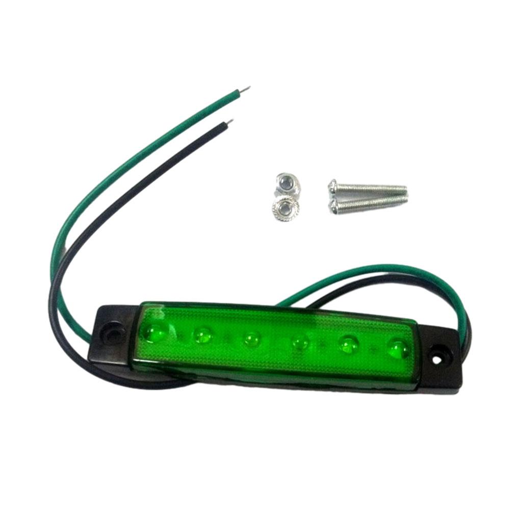 4pcs Truck Trailer Side Marker Indicators Light Car Signal Brake Rear Warning Tail Light LED 12V 24V Warning Lamp White Yellow