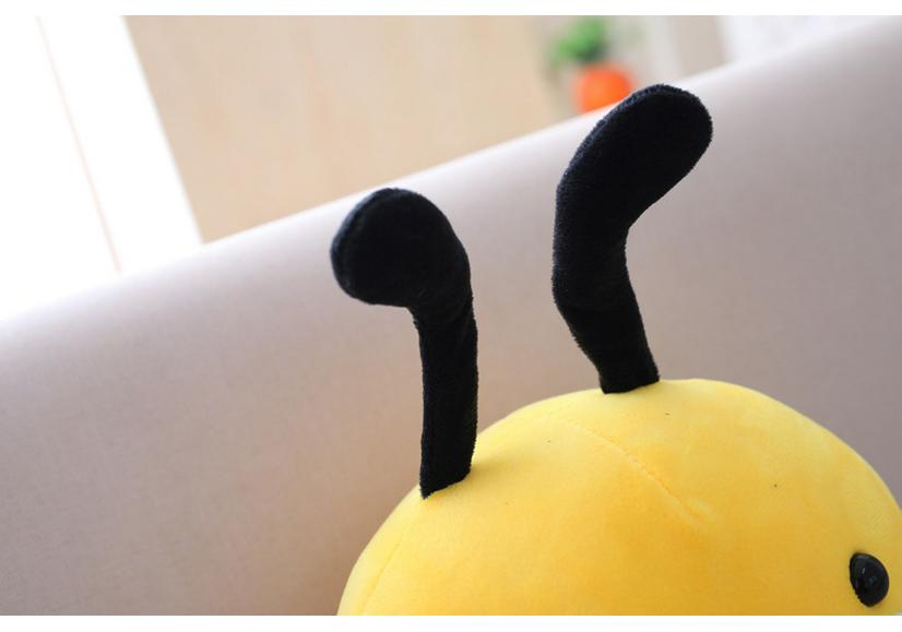 Large Yellow Honey Bee Plush Toy Cushion - Cute Simulation Doll for Kindergarten Festival Gifts