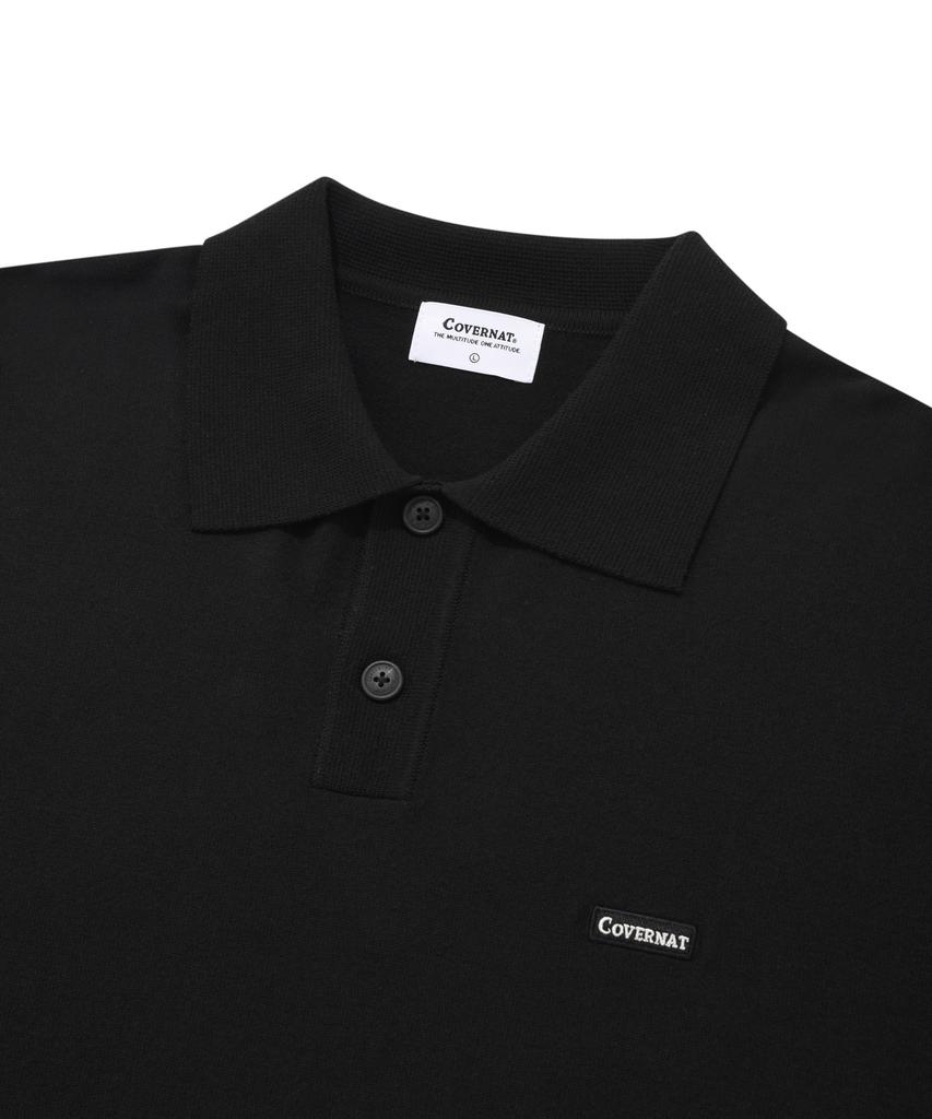 COVERNAT Basic Collared Knit Black