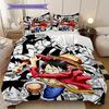 D. Luffy Anime Puzzle Soft Comfortable Duvet Cover, Children's Bedding Set Gift, Various Sizes Available LXR161