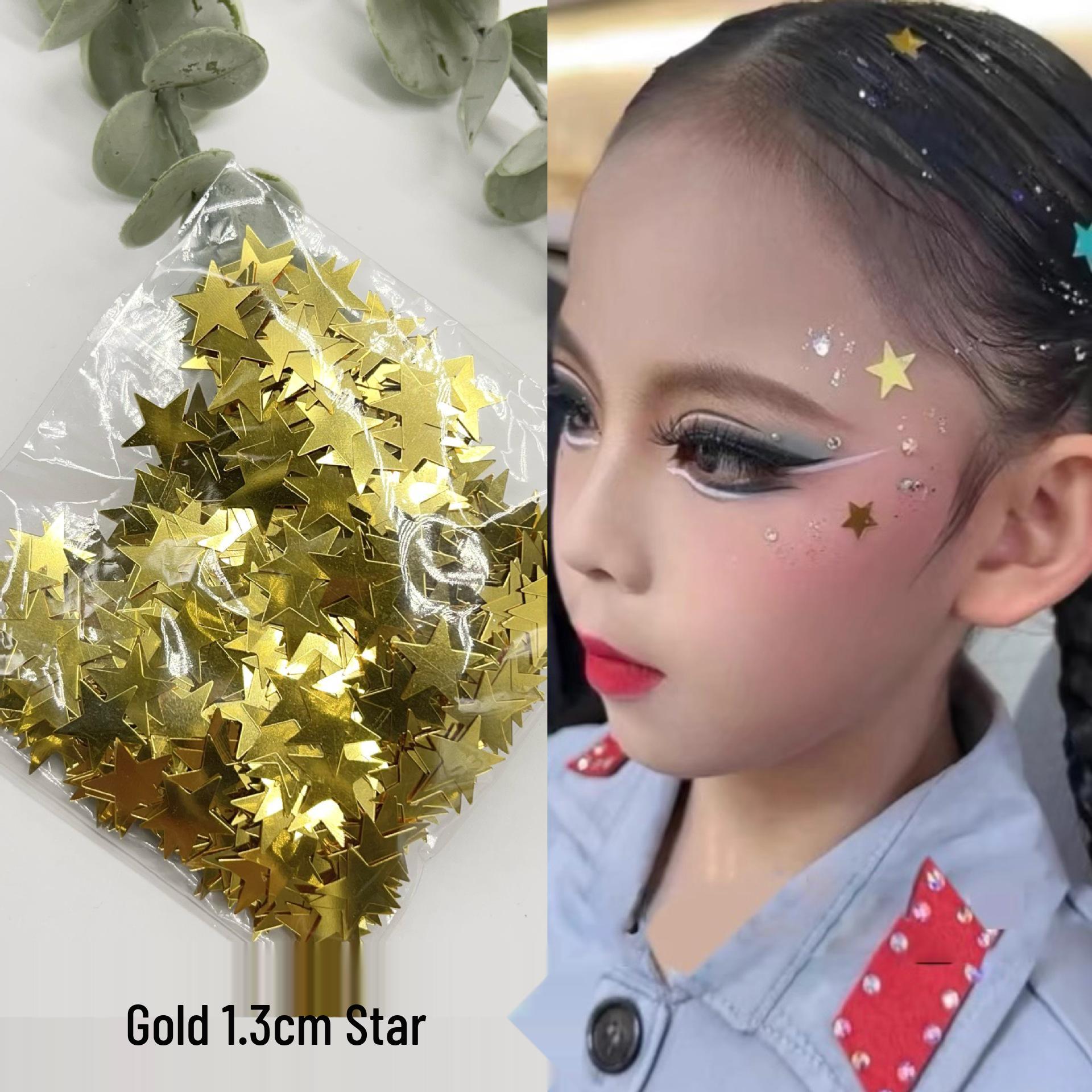 Self-Adhesive Star Face Rhinestone Stickers for Kids Performances