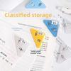 1pcs Creative Triangle Clip Bill Clip Book Paper Corner Clip Binder Clip For Desk Storage Shelf Office Desktop Organizer