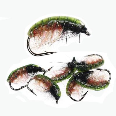 #8 #10 Ultraviolette Nymphe, Scud, Garnelen, Fliegen, Käfer, Wurm, Forelle, Barsch, Barsch, Äsche, Angelköder, Fliegenköder, schnell sinkend