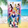 1pc Sailor Moon Adventure beach towel,quick drying absorbent beach towel,outdoor sports swimming beach towel,Soft and comfortable Y73021