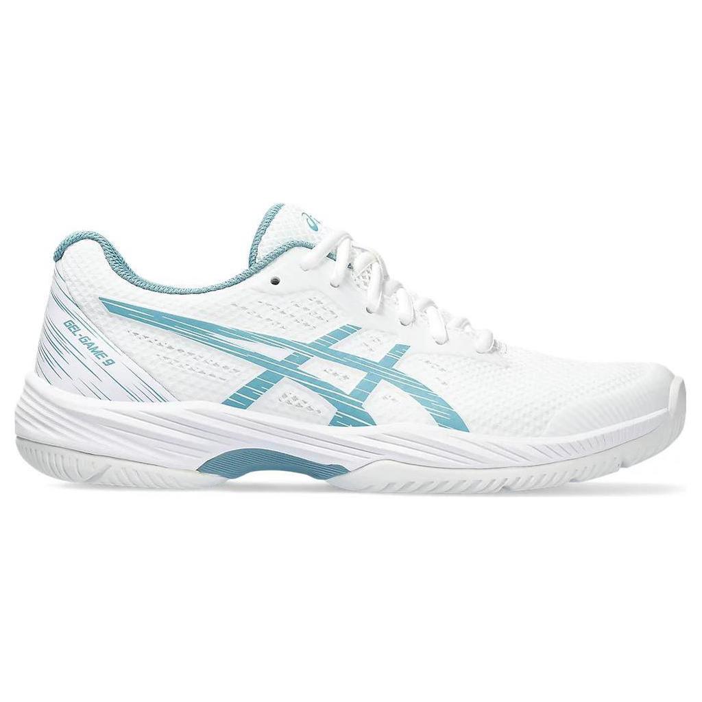 New Asics Gel Game 9 'White Gris Blue' Women's 1042A211-103