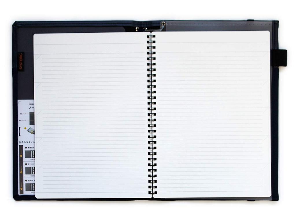 KOKUYO Note Cover Systemic Ring Note Compatible B5 Navy 40 Sheets Leather-like No-V683B-DB