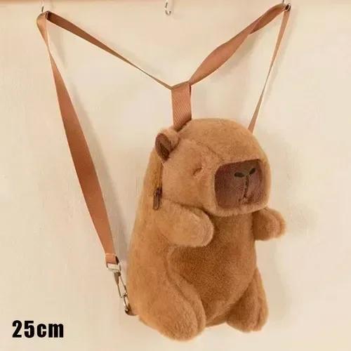 

Capybara Plush Backpack Kawaii Fashion Plushie Doll Fur Bag Children s Bag Shoulder Bag Mini Knapsack Bags Gifts for Girlfriend