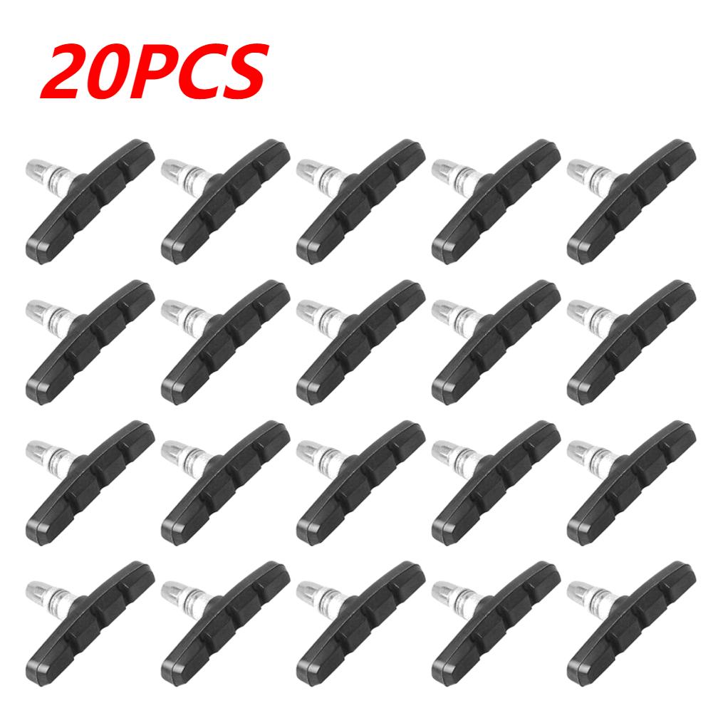 

50-10pcs Mountain Road Bike Brake Block Rubber Bicycle Cycling V-brake Shoes Pads Cycling Riding Accessories 7x4x1.5cm