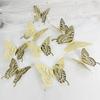 12Pcs 3D Hollow Colorful Butterfly Wall Stickers For Wedding Decoration Bedroom Children's Room Wall Art Kids Room Living Room