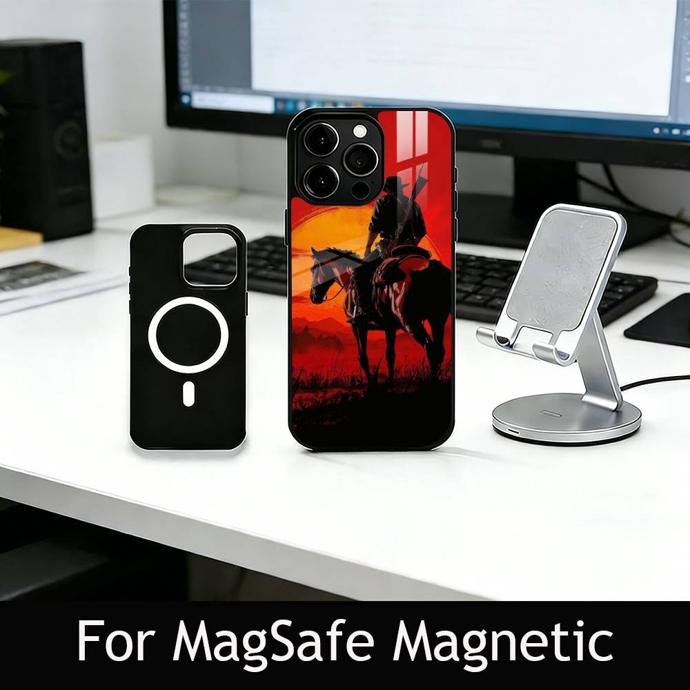 R-Red D-Dead R-Redemption 2 Phone Case For iPhone17,16,15,14,13,12,11 Plus,Pro Magnetic with Magsafe Wireless Charging