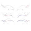 European And American Eye Makeup Tattoo Stickers Waterproof Simulation Makeup Eye Stickers Face Q6J6
