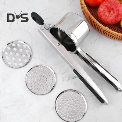 Ricer for Mashed Potatoes Stainless Steel Potato Press Manual Juicer Potato Masher Professional Kitchen Tool
