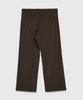 BILLIANT Double-Pleated Semi-Wide Slacks_Brown