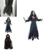 Gruseliges Geisterbraut-Kostüm für Damen Halloween Cosplay Party Elastizität Umhang Handschuhe Rock S-xxl