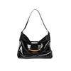 2025 New Women's Bag Retro European and American Fashion Single Shoulder Bag Design Solid Color Niche Casual Single Shoulder Crossbody Bag