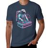 Retro Astronaut DJ Funny Astronaut TShirt Big and Tall Loose Fit TShirt