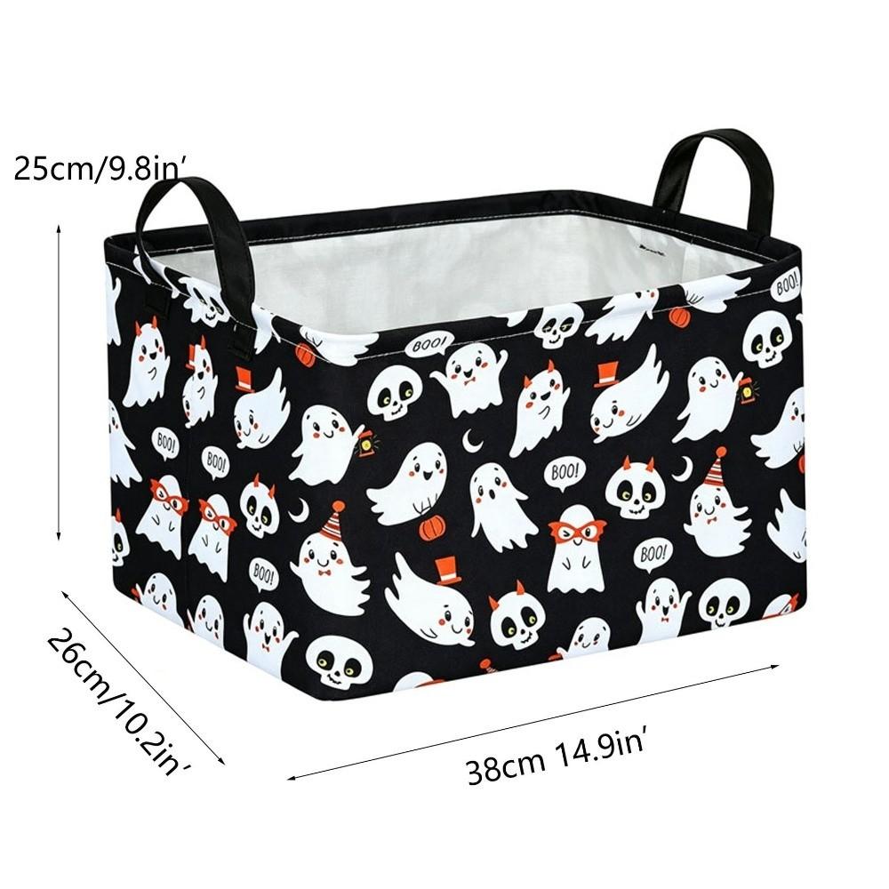 Clothing Box Halloween Snack Baskets Large-capacity Bat Storage Bin New Boo Basket for Room Decor
