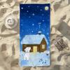 Cute Dog And Snow Towel For Swim Yoga Gym Quick Drying Soft and Skin-friendly Beach Towels All-Season