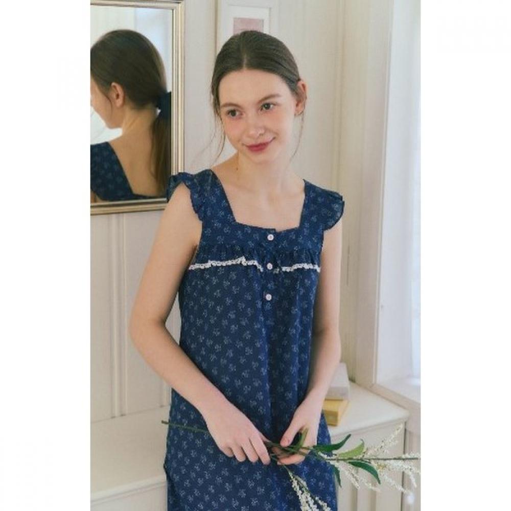 Venus Grape Print Dress Pajamas Rayon Cotton[vgns210] 85