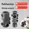 16-in-1 Wrench for Bathroom & Kitchen: Aerator Valve, Faucet, Angle Valve, and Pipe Disassembly/Installation.
