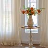 French Retro Gentle Lace Curtains American Crochet Hollowed Out Fresh And Translucent Kitchen Living Room Bay Window Curtain Finished Product