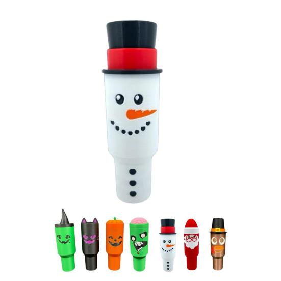 Mini Cup Keychain Container Halloween Themed Festive Face Cup Key