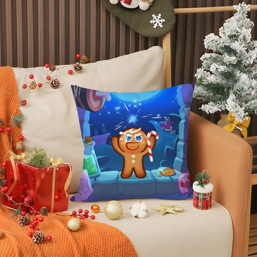 Hot Game C-Cookie Run Kingdom Pillow Case Living Room Sofa Decorative Cushion Cover Simple Household Light Luxury Printed Pillow