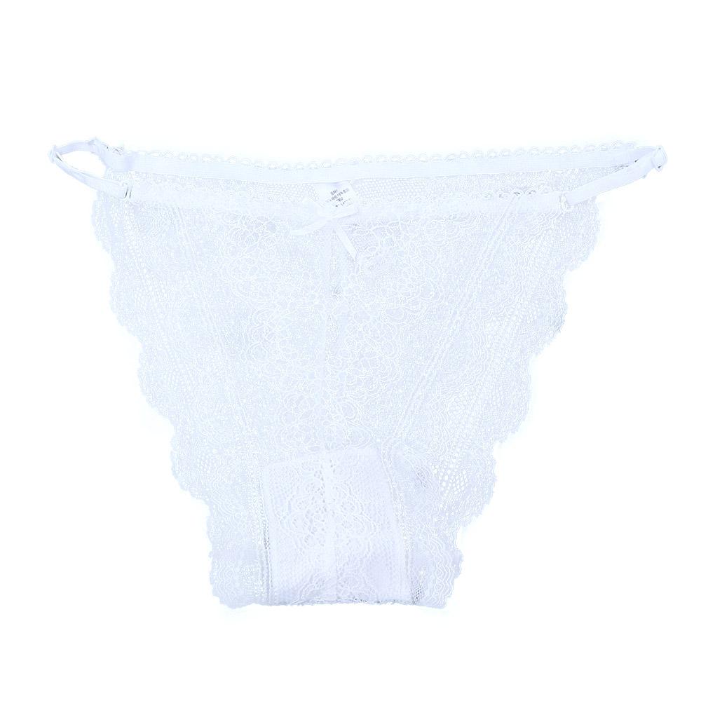 Soft Embroidered Female G-String Sexy Lace Panties Intimates Thong for Women Mini Bow Underpants