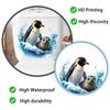 Polar Animal Toilet Sticker Waterproof PVC Self Adhesive Ocean Decal Toilet Tank Bathroom Decor