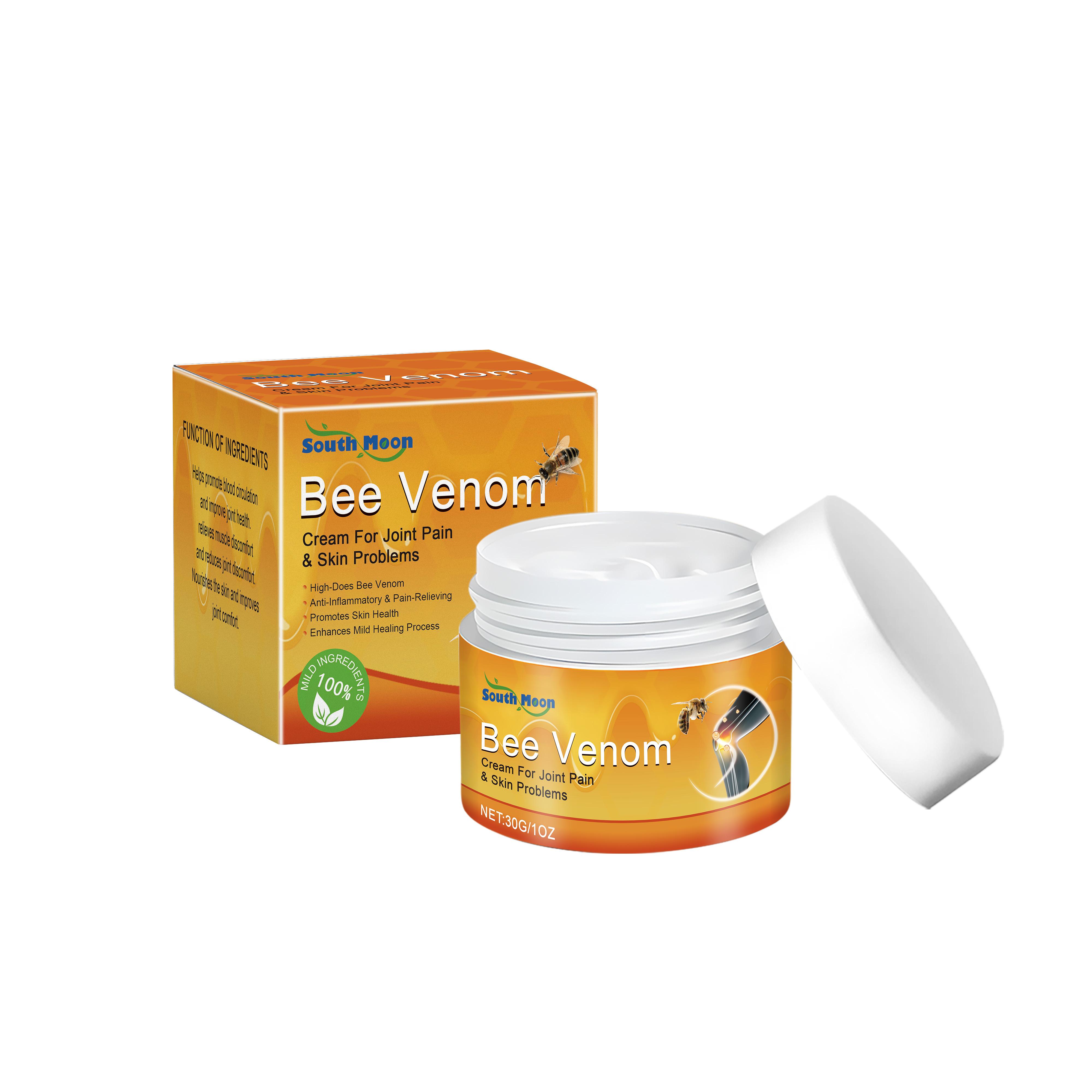 

South Moon Крем от боли в суставах с пчелиным ядом Массажный обезболивающий крем Дискомфорт в суставах Колено Поясница Плечо Шея Крем для ухода