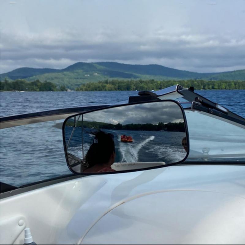 Boat Rear View Mirrors Clamp On Marine Mirrors For Surfing & Water Sport Large Versatile Boat Clamp Mirrors For Water Ski For