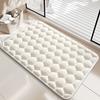Memory Foam Bath Mat Absorbent Bathroom Rug Honeycomb Quick Drying Anti Slip Bath Rug