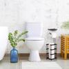 Freestanding Toilet Paper Holder Tissue Rack Stand Dispenser with Storage Shelf