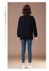 Women's Loose-Fit Pure Cotton Hoodie - Plus Size, Tummy-Covering, Slimming, Casual Spring/Autumn Top for Middle-Aged Mothers