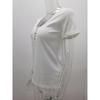 Summer Women Solid Colour Casual T-Shirt U Neck Pullover Tight Short Sleeve Top