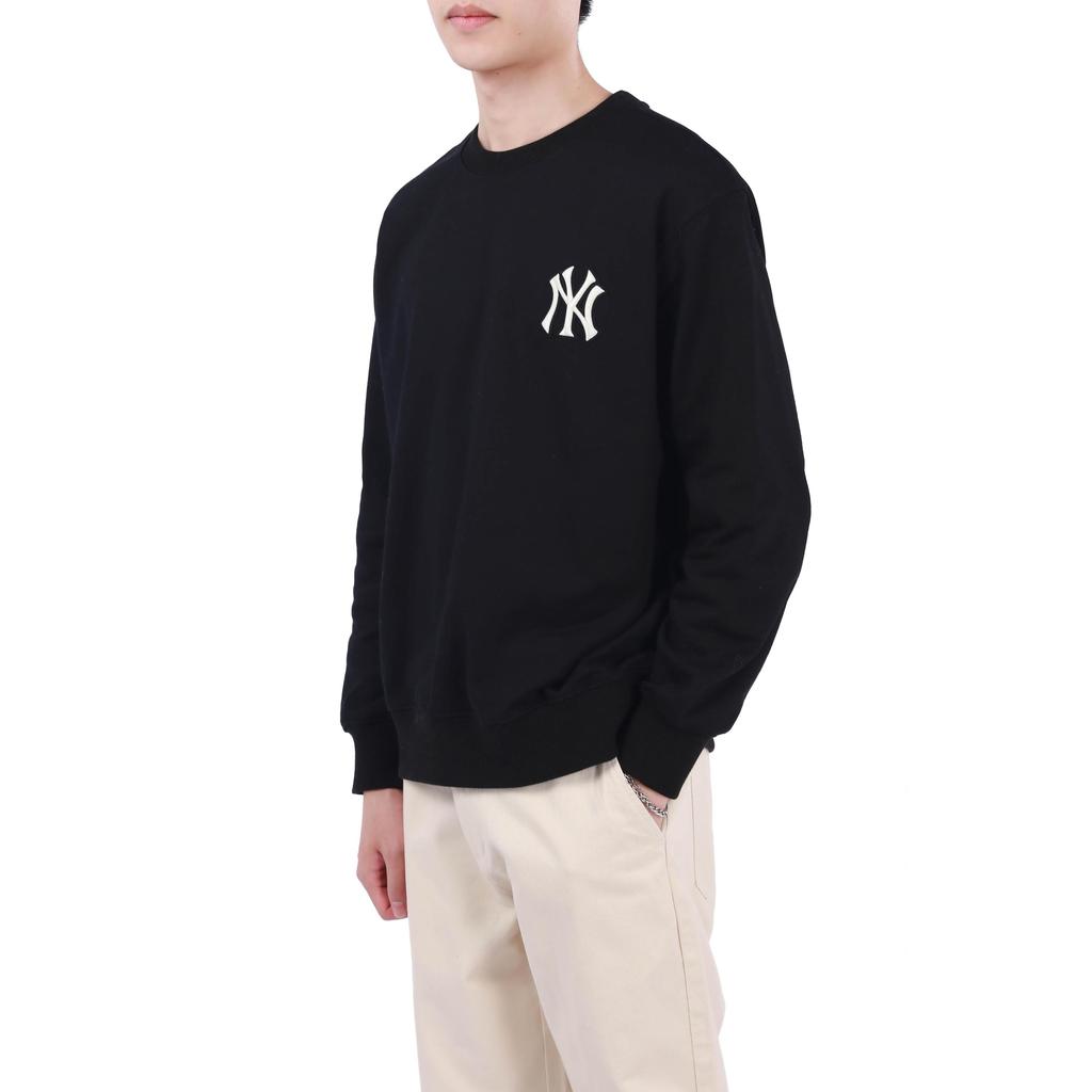 MLB New York Yankees Graphic Print Crewneck Long Sleeve Sweatshirt Unisex sweatshirt Black 3AMTI0121-50BKS