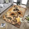 Bumblebee And Sunflower Office Rug Chair Mat, Entryway Carpet, Suitable for Front Door, Bedroom, Living Room, Desk, Holiday Gift