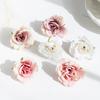 10pcs 5cm Artificial Flowers Home Outdoor Garden Rose Arch Christmas Scrapbook Decorative Handicraft Wreath Candy Box Silk Roses