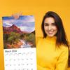 2026 National Parks Hangable Monthly Wall Calendar Large Full Page 16 Months Nature Walks Scenic Hiking Trail Travel Photography Vacation Photo Gift