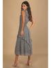 2023 Retro Floral Print Sleeveless Ruffle Dress for Women