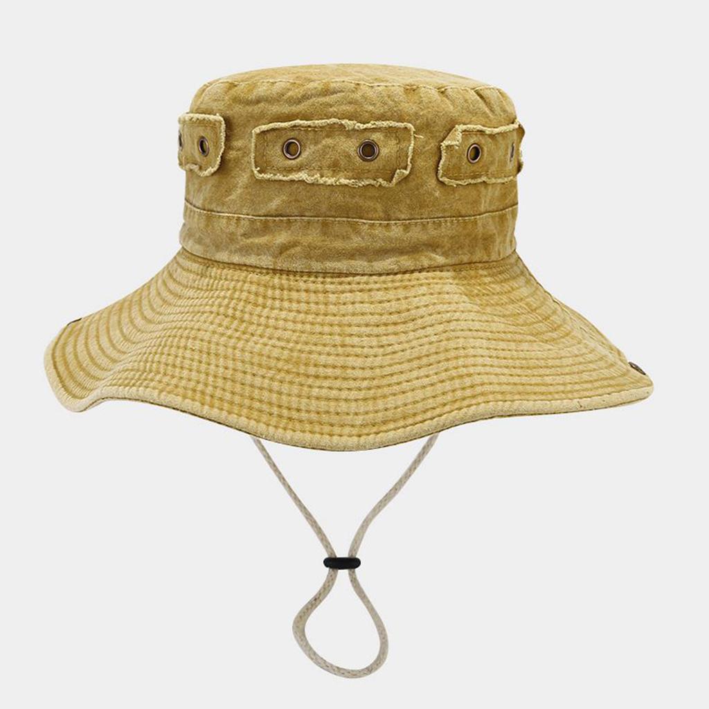 Packable Wide Brim Fishing Hat Sunshade Jungle Hat All-match Sun Hat for Outdoor Riding Hiking Camping