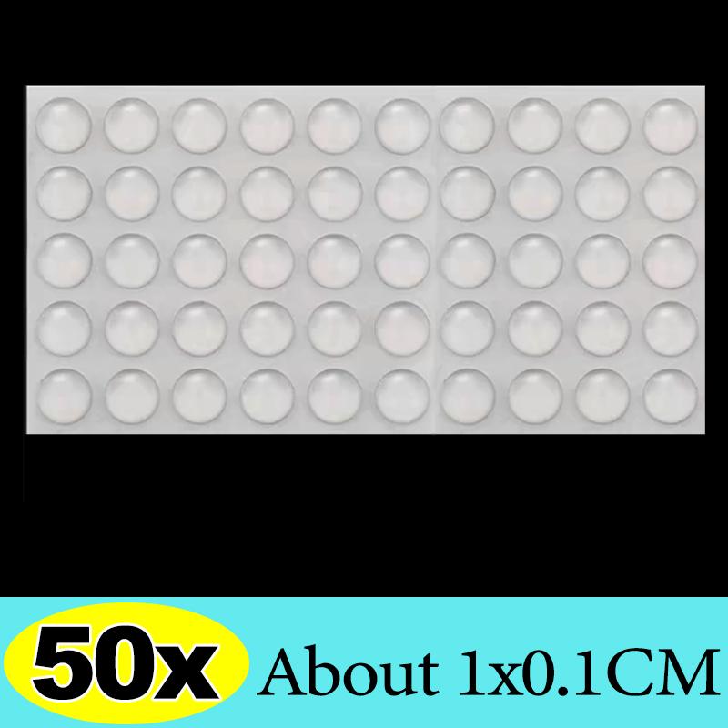 

6/500x Self-Adhesive Clear Door Stop Rubber Damper Buffer Cabinet Bumpers Silicone Home Furniture Dots Cushion Protective Pads